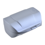 Travel soap box metallic silver