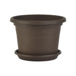 Cylinder pot 200 brown