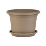 Cylinder pot 200 mocha