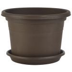 Cylinder pot 400 brown