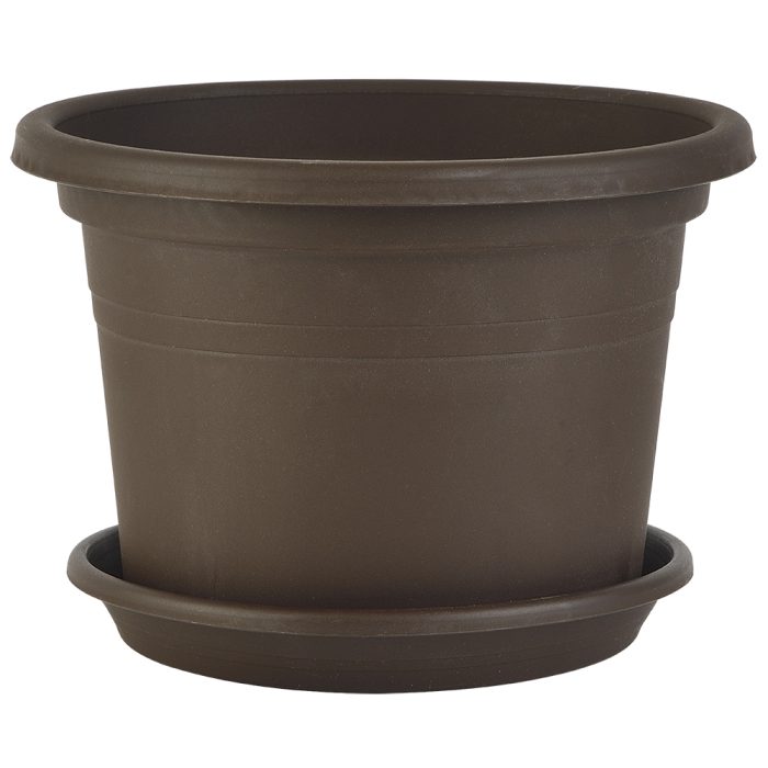 Cylinder pot 400 brown