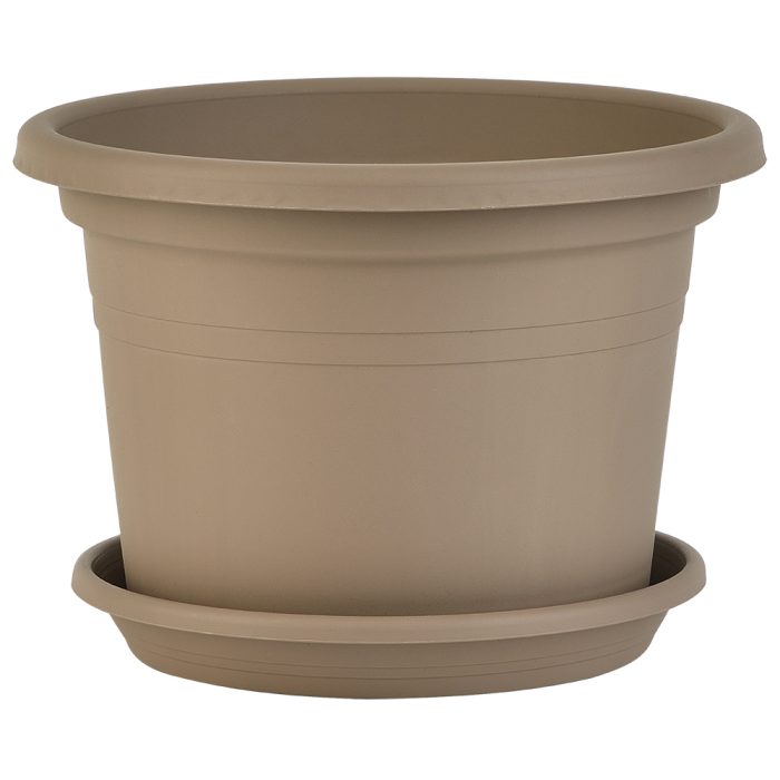 Cylinder pot 400 mocha